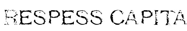 Respess Capitals font preview